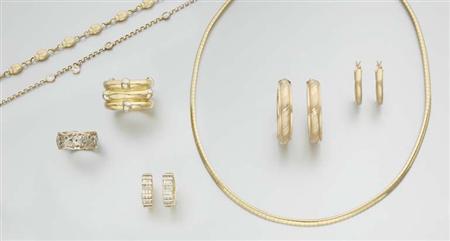 Lot image - Group of Gold and Diamond Jewelry