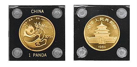 Lot image - China, 1984 100 Yuan Gold Panda