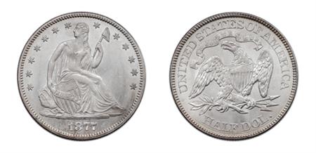 Lot image - 1877 Liberty Seated Half-Dollar