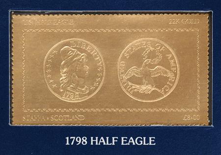 Lot image - Gold Foil Stamp Collection