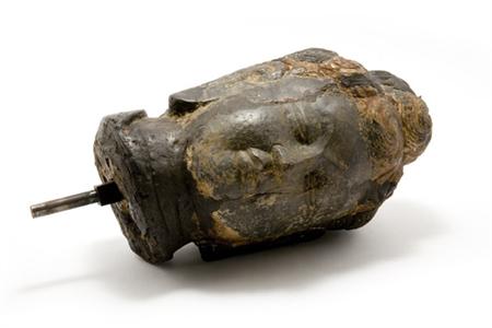 Lot image - Chinese Stone Head of Buddha