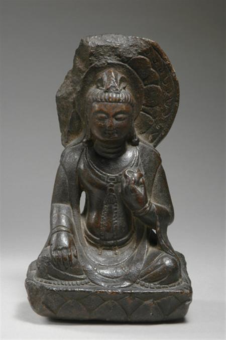 Lot image - Chinese Buddhist Figure of a Bodhisattva