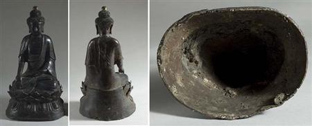 Lot image - Chinese Bronze Buddha