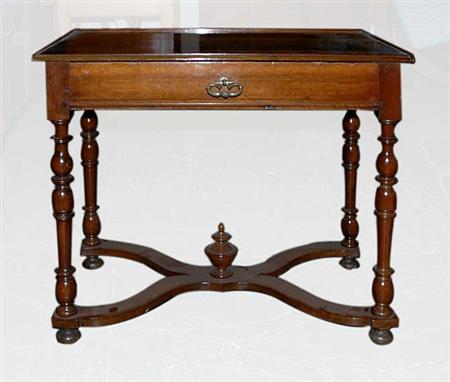 Lot image - Continental Baroque Mahogany Side Table