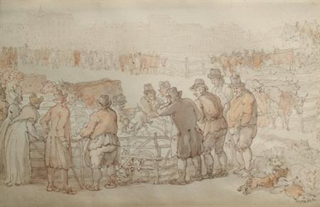 Lot image - Attributed to Thomas Rowlandson