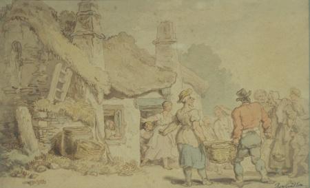 Lot image - Attributed to Thomas Rowlandson