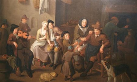 Lot image - School of Cornelis Troost Tavern Interior
