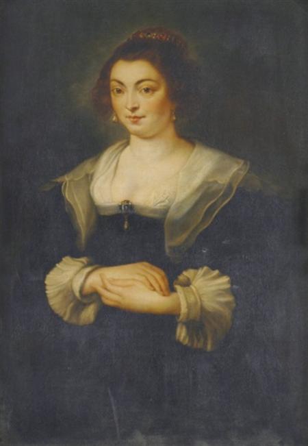 Lot image - Follwer of Sir Peter Paul Rubens Portrait of a Lady