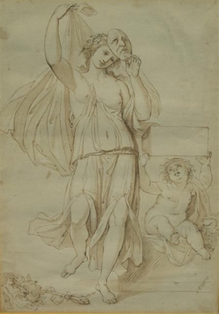 Lot image - French School Late 18th Century A Dancing Maenad