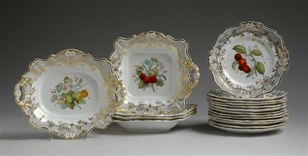 Lot image - Partial Set Spode Dessert Service