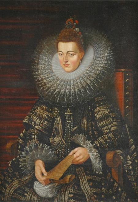 Lot image - Flemish School 17th Century Archduchess Isabella of Austria, Regent of the Netherlands