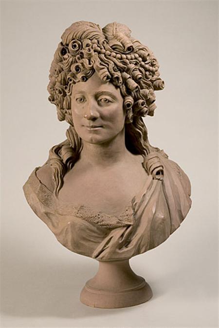 Lot image - Louis XVI Style Terra Cotta Bust of a Lady