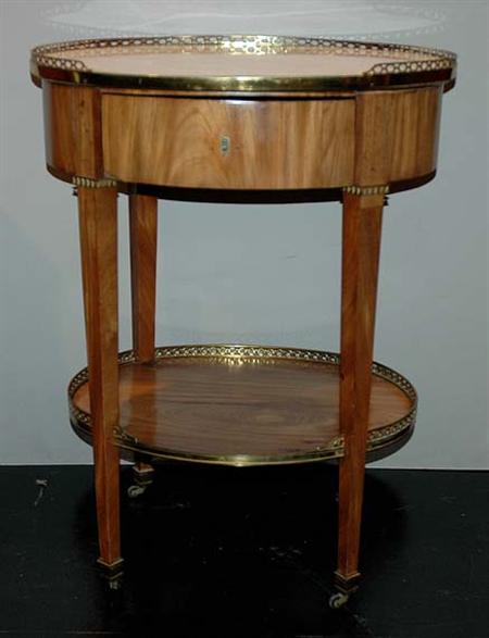 Lot image - Continental Neoclassical Gilt-Bronze Mounted Walnut Gueridon