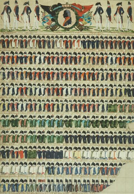 Lot image - German School 18th Century Uniforms of the Regiments of the Prussian Army
