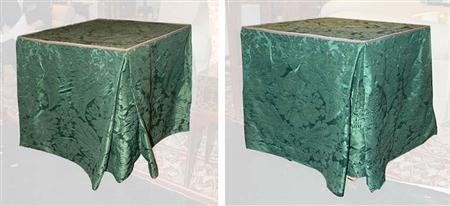 Lot image - Pair of Skirted End Tables