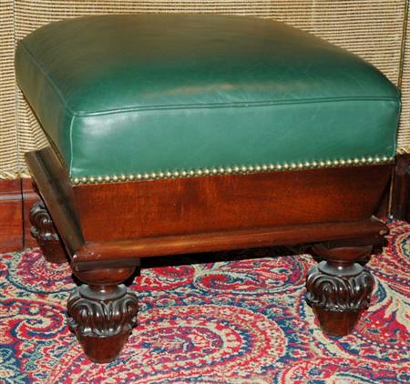 Lot image - William IV Mahogany Footstool