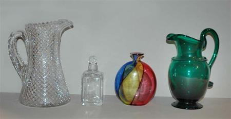 Lot image - Miscellaneous Group of Color and Colorless Glass Table Articles