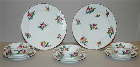 Lot image - Limoges Porcelain Partial Dinner Service