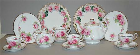 Lot image - English Royal Albert Porcelain Tea and Dinner Service
