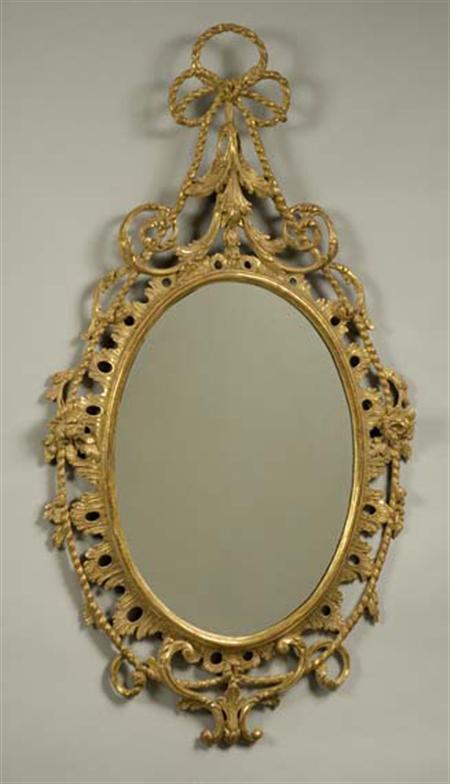 Lot image - George III Gilt-Wood Mirror