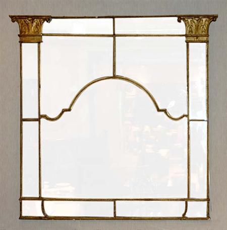 Lot image - George III Gilt-Wood Overmantel Mirror