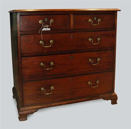 Lot image - George III Mahogany Chest of Drawers