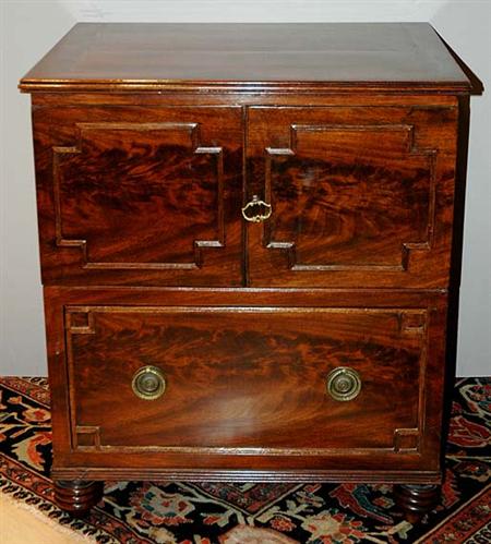 Lot image - Regency Mahogany Pot Cupboard