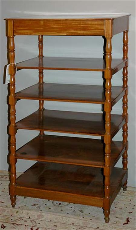Lot image - Late Regency Mahogany Whatnot