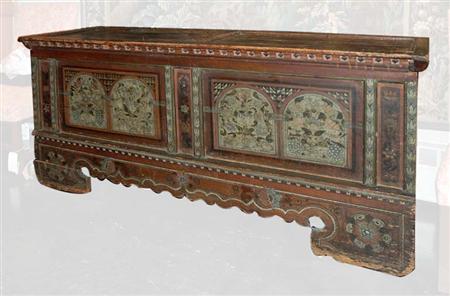 Lot image - Continental Painted Chest