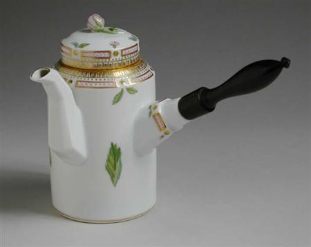 Lot image - Royal Copenhagen Flora Danica Porcelain Chocolate Pot