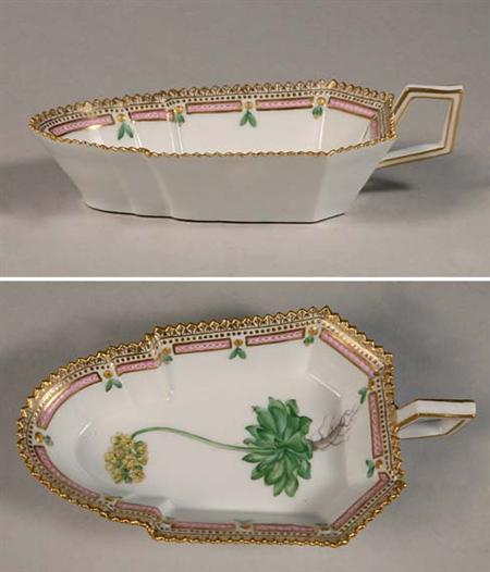 Lot image - Royal Copenhagen Flora Danica Porcelain Pickle Dish