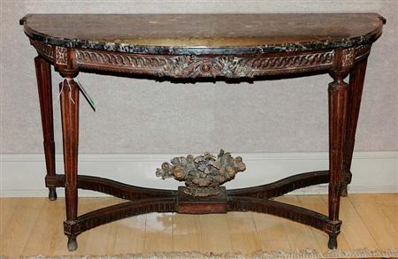 Lot image - Louis XVI Beechwood Console