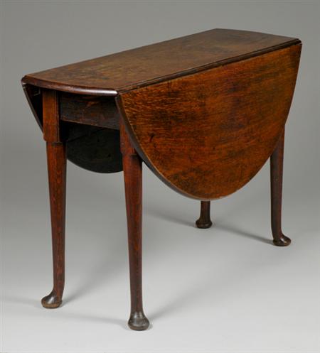 Lot image - Provincial George III Mahogany Drop-Leaf Table
