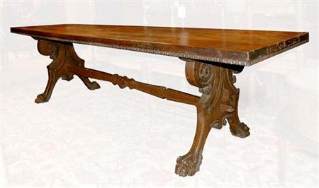 Lot image - Spanish Walnut Refectory Table