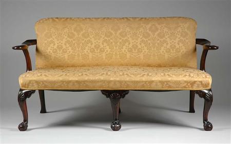 Lot image - George II Mahogany Settee