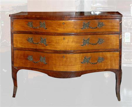 Lot image - Louis XV Gilt-Bronze Mounted Kingwood and Fruitwood Commode