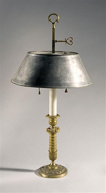 Lot image - Charles X Gilt-Bronze Candlestick