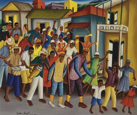 Lot image - Castera Bazile Haitian, 1923-1965 Fete de Carnival, 1957