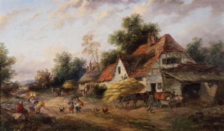 Lot image - Attributed to Georgina Lara English Farm