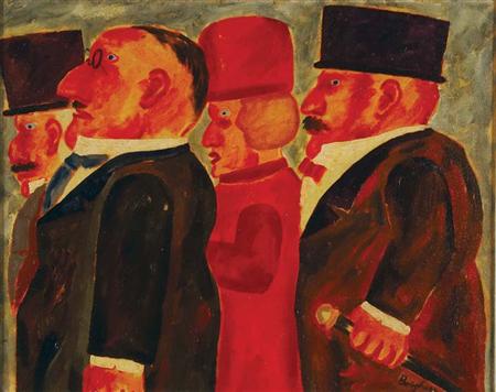 Lot image - Franz Borghese Italian, 1941-2005 Figures in Profile