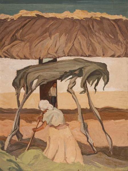 Lot image - Pablo Esteban OHiggins Mexican/American, 1904-1983 In the Fields