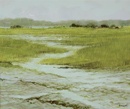 Lot image - Dominique Dorie French, b. 1958 Lisle aux Oiseaux