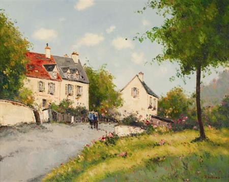 Lot image - Jean-Pierre Dubord French, b. 1949 La Route de Campagne en ete