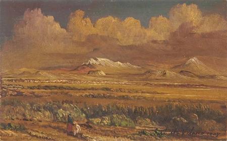 Lot image - Attributed to Jose Marie Velasco Mexican Vista