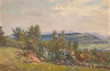 Lot image - Nicolas (Nicolai Petrovich) Gloutchenko Russian, 1902-1977 Country Landscape