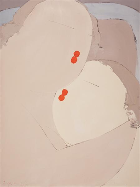 Lot image - Pang Yongjie Chinese, b. 1968 Two Figures, 2006