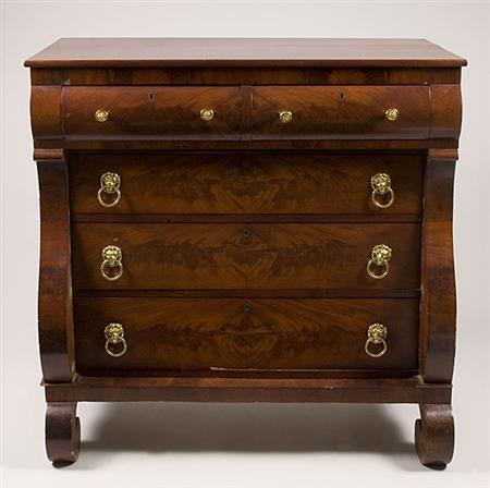 Lot image - American Restauration Mahogany Chest of Drawers