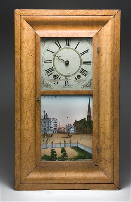 Lot image - Maple Ogee Mantel Clock