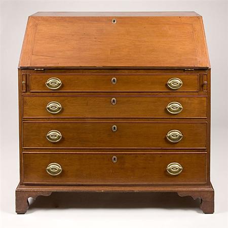 Lot image - Chippendale Cherry Slant Front Desk