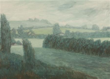 Lot image - Robert Kipniss b. 1931 Fields Near Watertown